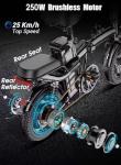 Portable 14" Folding Electric Bike with Suspension