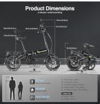 SAMEBIKE YINYU14 Folding Electric Bike with 60KM Range
