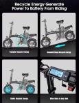 Portable 14" Folding Electric Bike with Suspension
