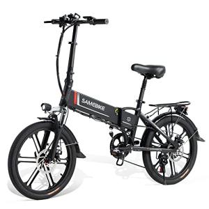 SAMEBIKE 20" Folding Electric Bike with Removable Battery