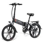 SAMEBIKE 20" Folding Electric Bike with Removable Battery