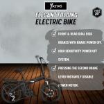 Yasyas 20” Folding Electric Bike, 250W Power