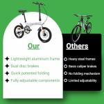 ECOSMO 16" Lightweight Folding City Bike