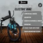 Yasyas 20” Folding Electric Bike, 250W Power