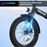 Shimano 20" Folding Electric Bike with Fat Tires