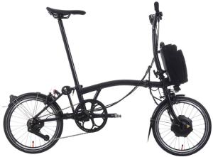 Brompton Electric P Line Folding Bike - Midnight Black