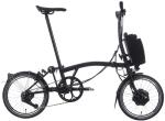 Brompton Electric P Line Folding Bike - Midnight Black