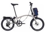 Brompton Electric G-Line Folding Bike - Traildust White