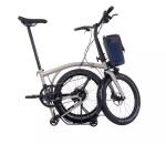 Brompton Electric G-Line Folding Bike - Traildust White