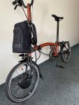 Brompton P Line Electric Folding Bike - 12 Speed