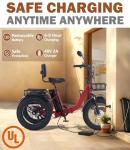 48V Electric Folding Tricycle with Fat Tires