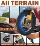 48V Electric Folding Tricycle with Fat Tires