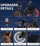 KAKIGO Folding Electric Trike for Adults, 90KM Range