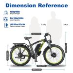 JESRIDER 250W Dual Motor Electric Mountain Bike