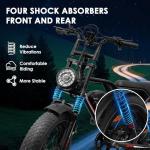 Kalorace Electric Bike with 20" Fat Tires