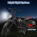 Kalorace Electric Bike with 20" Fat Tires