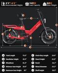 TESWAY X7AWD Dual Motor Long Range Electric Bike