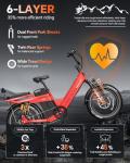 TESWAY Long Range 2-Seater Electric Bike X7PRO & X5PRO