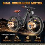 FREESKY Dual Motor Electric Mountain Bike 190KM
