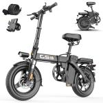 OMESER 14" Folding Electric Fat Tire Bike