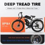 Emoko EC27 27.5'' Electric Fat Tire Mountain Bike
