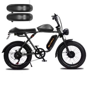 Dual Motor 52V Fat Tire Electric Mountain Bike