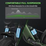 JANSNO X90 Compact Electric Bike with Fat Tires