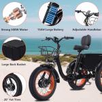 Broobey 20" Folding Electric Tricycle for Adults