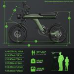 JANSNO X90 Compact Electric Bike with Fat Tires
