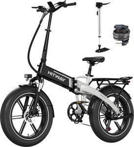 HITWAY Folding Electric Fat Tire E-Bike 250W