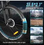 SAMEBIKE 27.5" Electric Mountain Bike with Torque Sensor