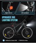 SAMEBIKE 27.5" Electric Mountain Bike with Torque Sensor