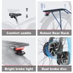 QIKAITU 48V Electric Bike with Phone Holder