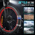 SAMEBIKE Folding Electric Mountain Bike with 120km Range