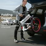 SAMEBIKE Folding Electric Mountain Bike with 120km Range