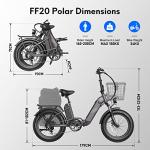 Fafrees Folding Electric Bike with Dual Batteries