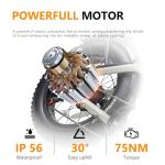 20" Fat Tire Electric Bike with Full Suspension