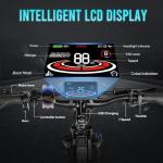 SAMEBIKE Folding Electric Mountain Bike with 120km Range