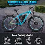 Electric Fat Tire Mountain Bike - 70+ Mile Range