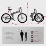 SAMEBIKE Folding Mountain Electric Bike with Battery