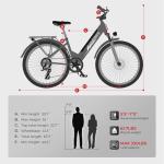 SAMEBIKE Commuter Electric Bike with Removable Battery