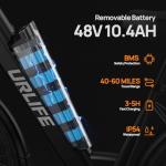 URLIFE 26" Electric Mountain Bike with Removable Battery