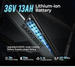 SAMEBIKE 27.5" Electric Mountain Bike with Removable Battery