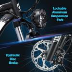 JESRIDER 26" Fat Tire Electric Bike with Phone Holder