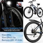Pudari E8 Electric Mountain Bike with Removable Battery