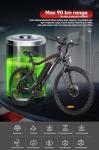 SAMEBIKE Electric Mountain Bike with 100KM Range