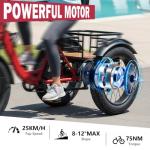 NOMIGO Adult Folding Electric Tricycle with 90km Range