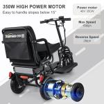 TopMate ES10 Lightweight Folding Electric Tricycle