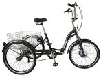 Folding Electric Tricycle, 24" Wheels, 6-Speed