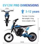 Kids Electric Dirt Bike EVERCROSS PLUS EV12M 300W